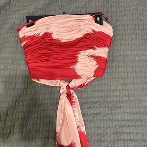Silk bandeau top